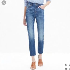 Madewell Crop Straight Leg Jeans